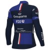 Maglia 2023 Groupama FDJ Manica Lunga Nero Blu